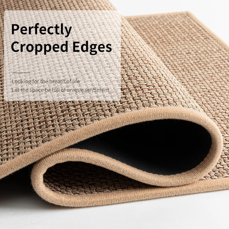 Rug Cotton and Linen Kitchen Mat Carpet Absorbing Non-slip Dirt-resistant Waterproof