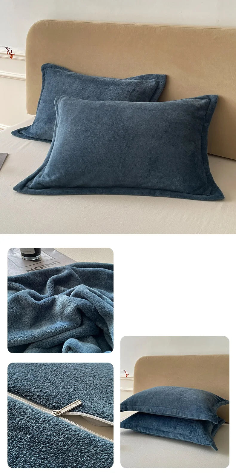 Solid Color Pillows Cover Velvet Warm Pillow Cases