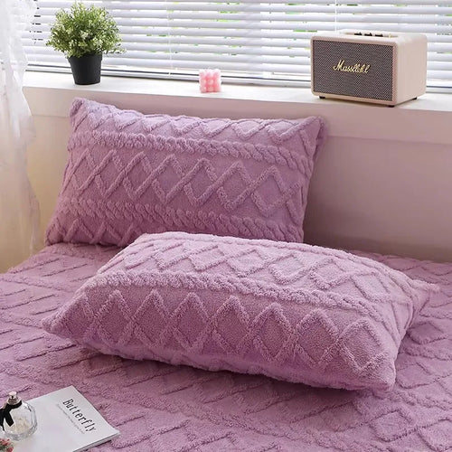 2pcs Pillowcase  Velvet Pillow Cover