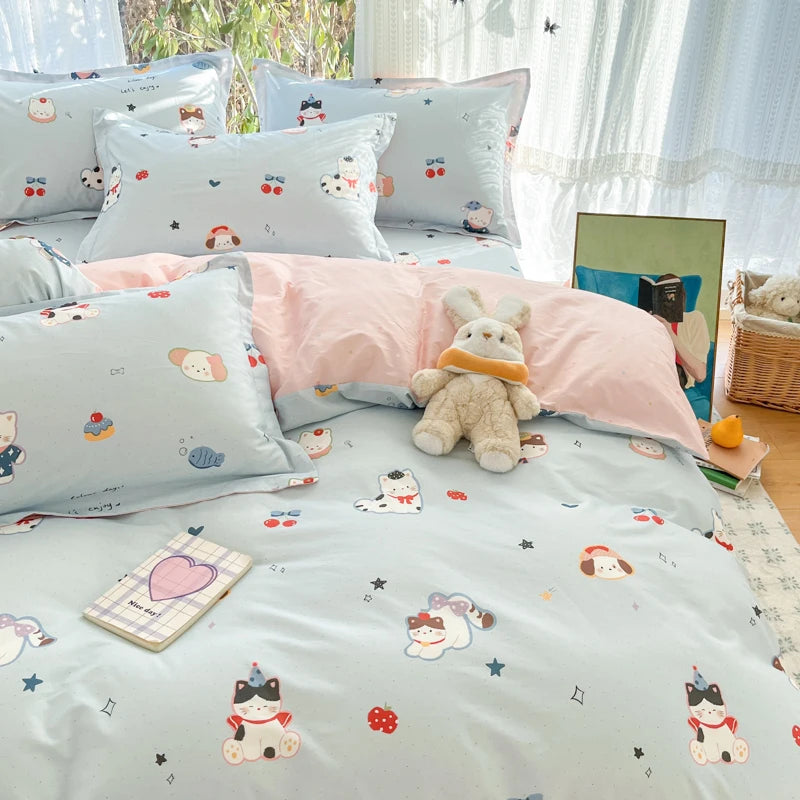 100% Cotton Duvet Cover Set, High Quality Comfort Bedding Set