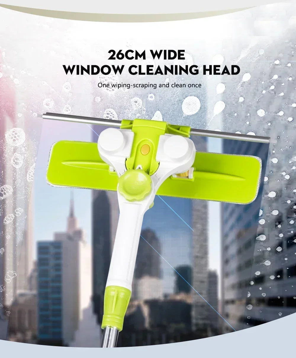Hot Upgraded Telescopic High-rise Glass Cleaner Brush for Washing Window Dust