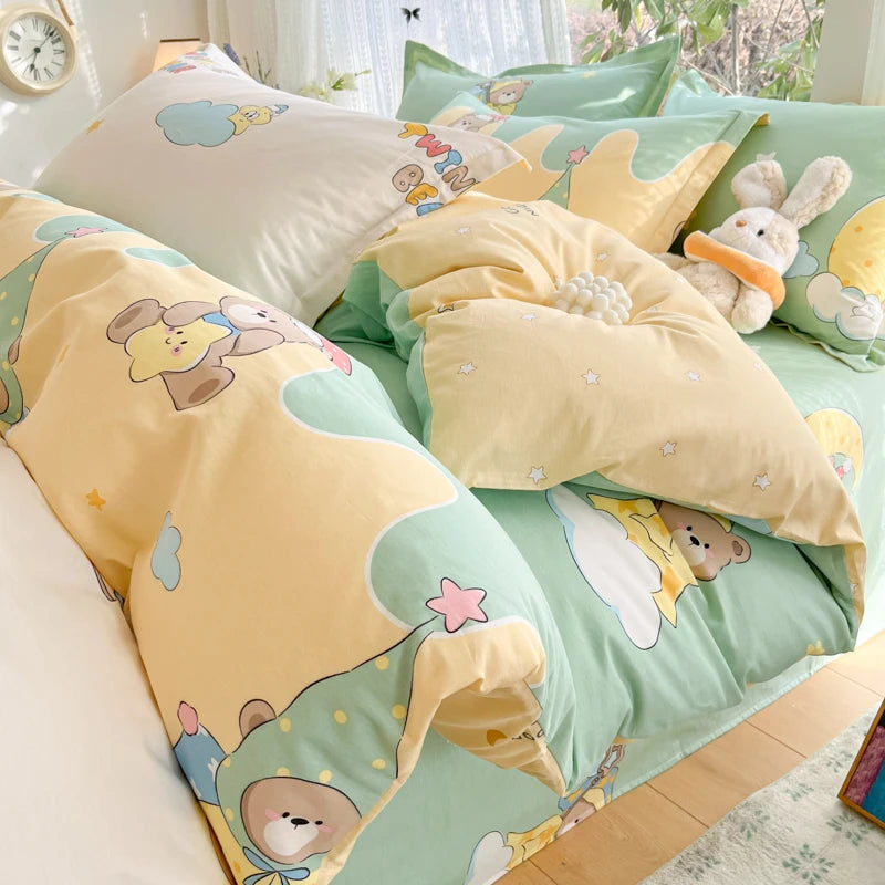100% Cotton Duvet Cover Set, High Quality Comfort Bedding Set