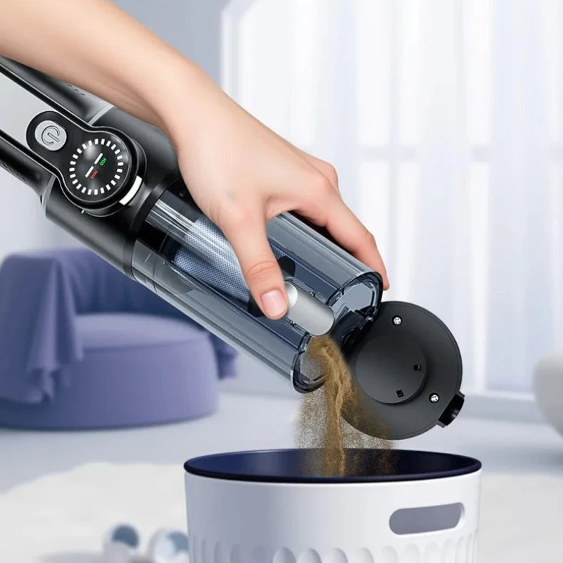 Car vacuum cleaner wireless one-button dust dump high-power portable