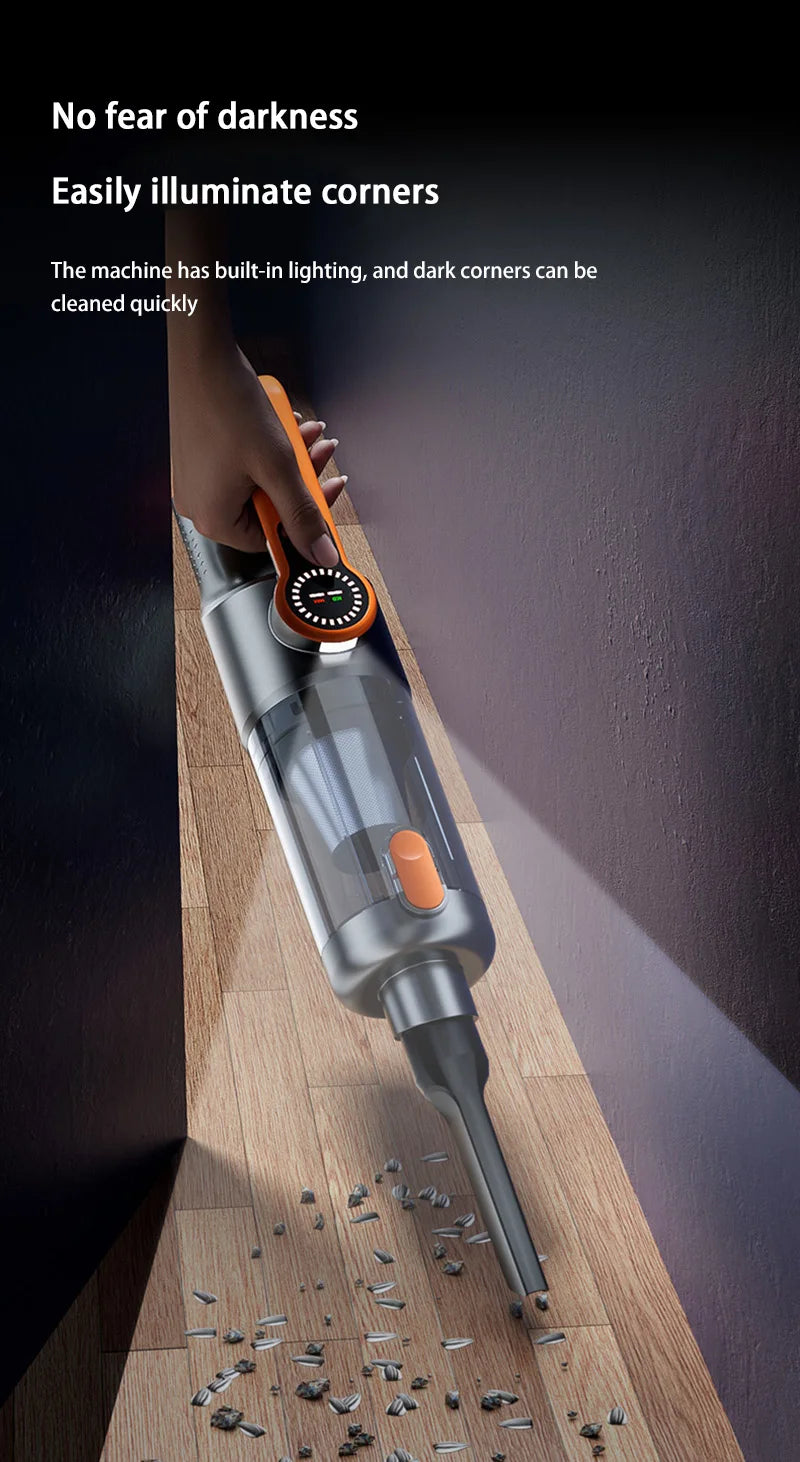 Car vacuum cleaner wireless one-button dust dump high-power portable