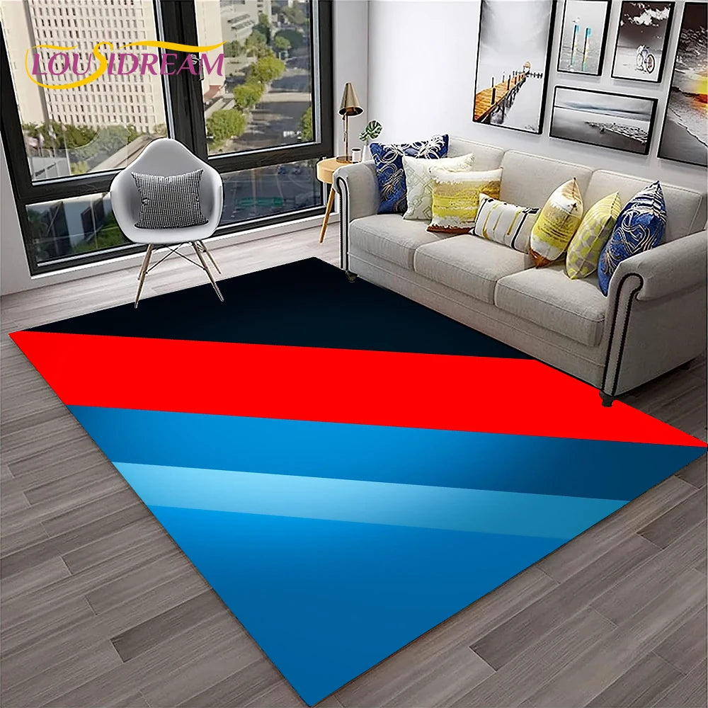 Sports Car Racing Carpet Rug for Living Room, Bedroom, Playroom, Sofa Doormat Decor,