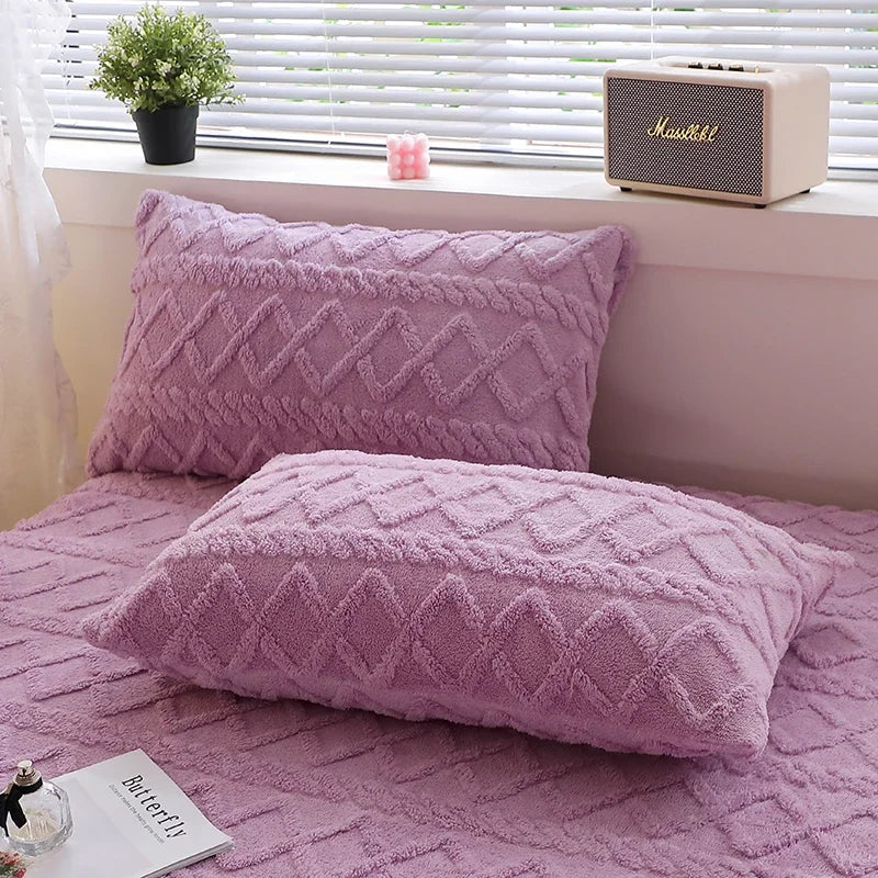 2pcs Pillowcase  Velvet Pillow Cover