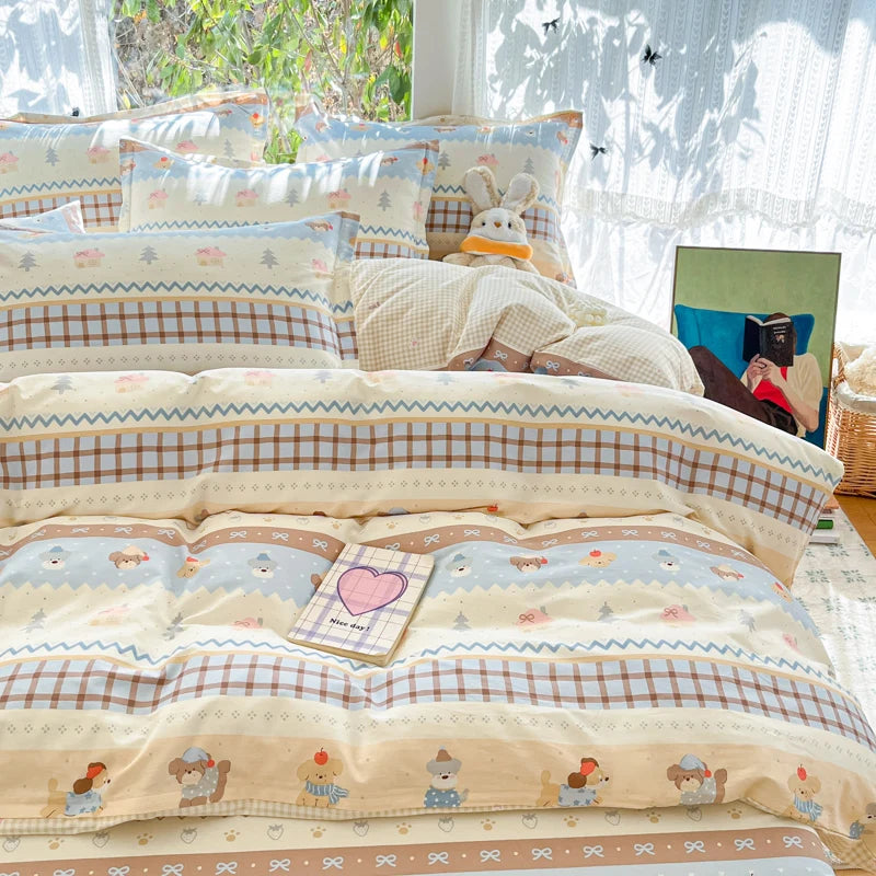 100% Cotton Duvet Cover Set, High Quality Comfort Bedding Set