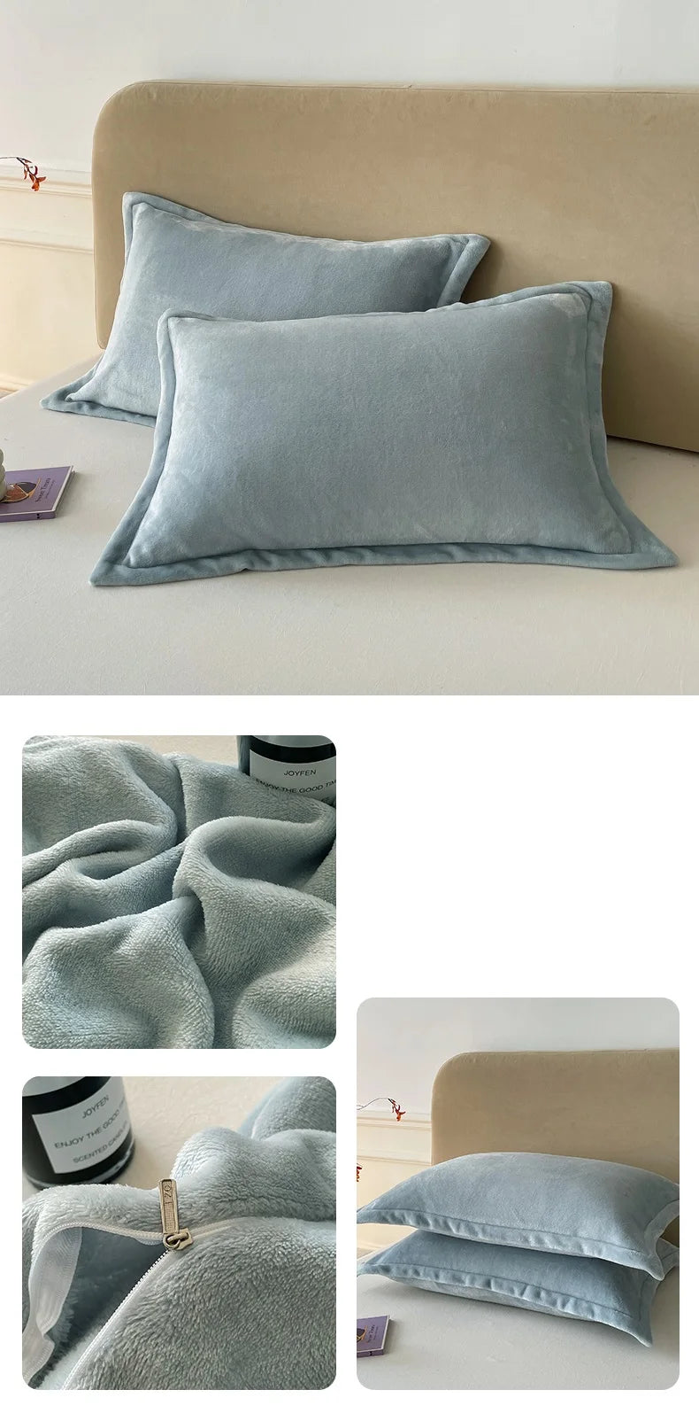 Solid Color Pillows Cover Velvet Warm Pillow Cases