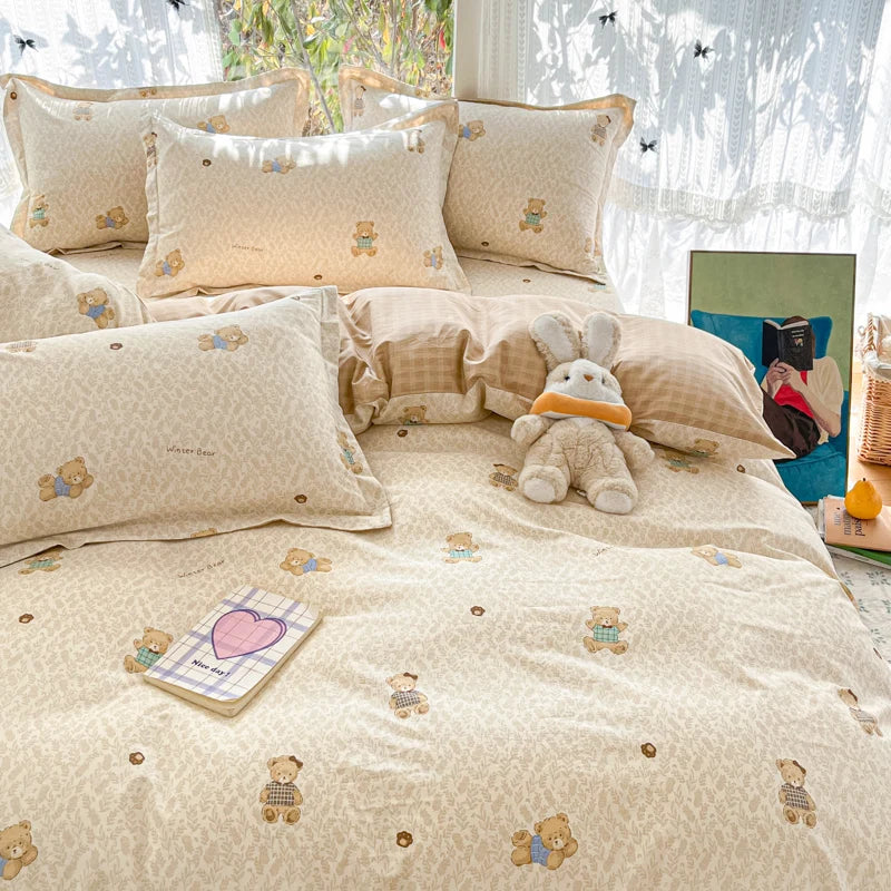 100% Cotton Duvet Cover Set, High Quality Comfort Bedding Set