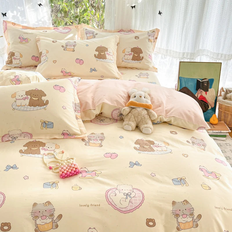 100% Cotton Duvet Cover Set, High Quality Comfort Bedding Set