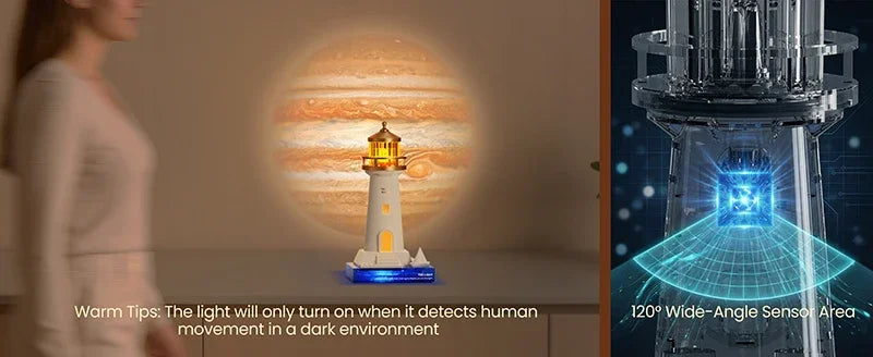 Lighthouse Moon Projection Light Breathing Light Moonlight Prejection