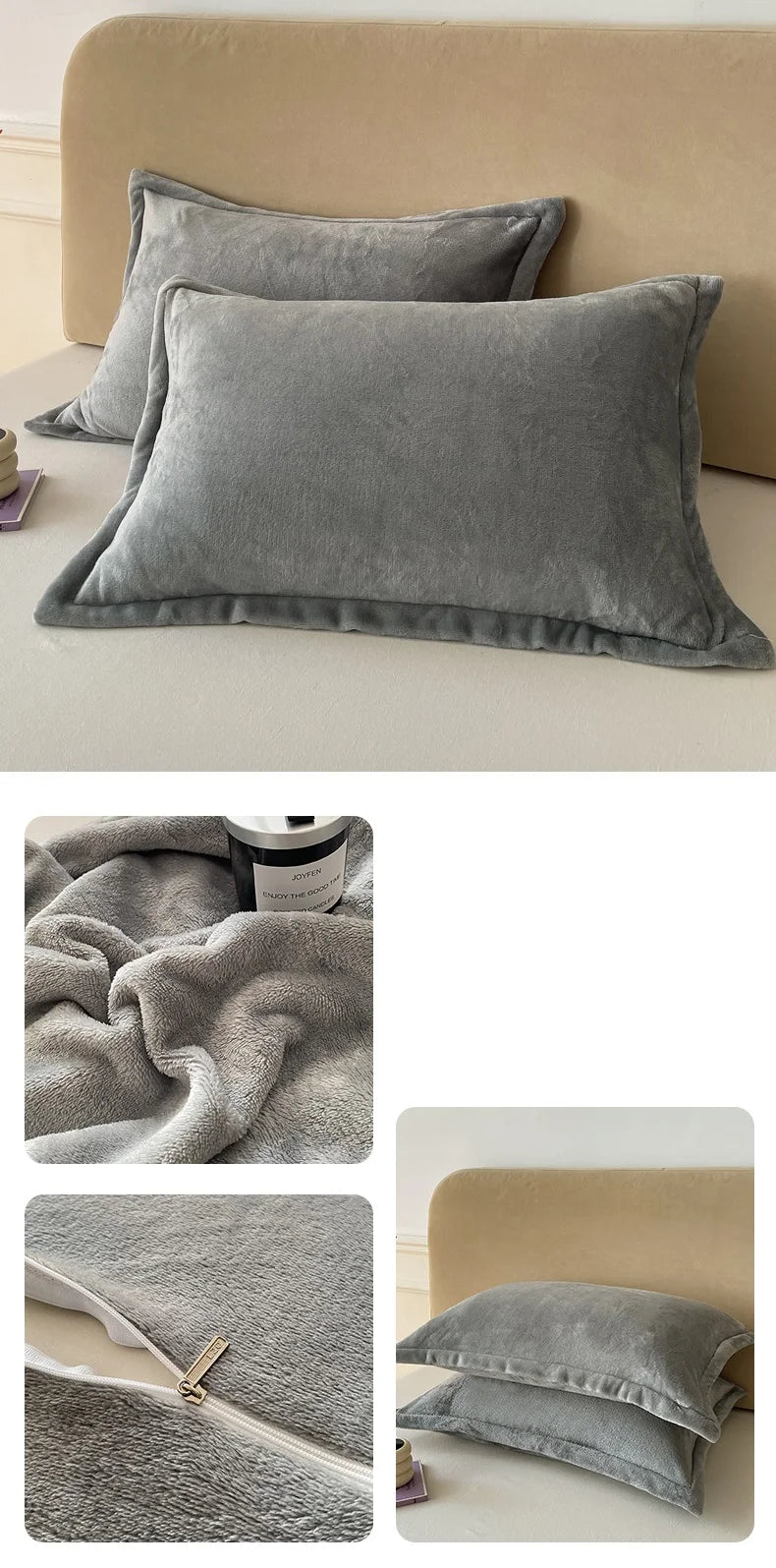 Solid Color Pillows Cover Velvet Warm Pillow Cases