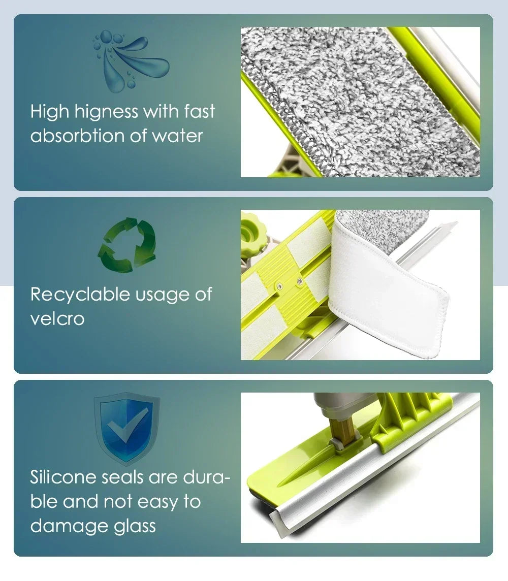 Hot Upgraded Telescopic High-rise Glass Cleaner Brush for Washing Window Dust