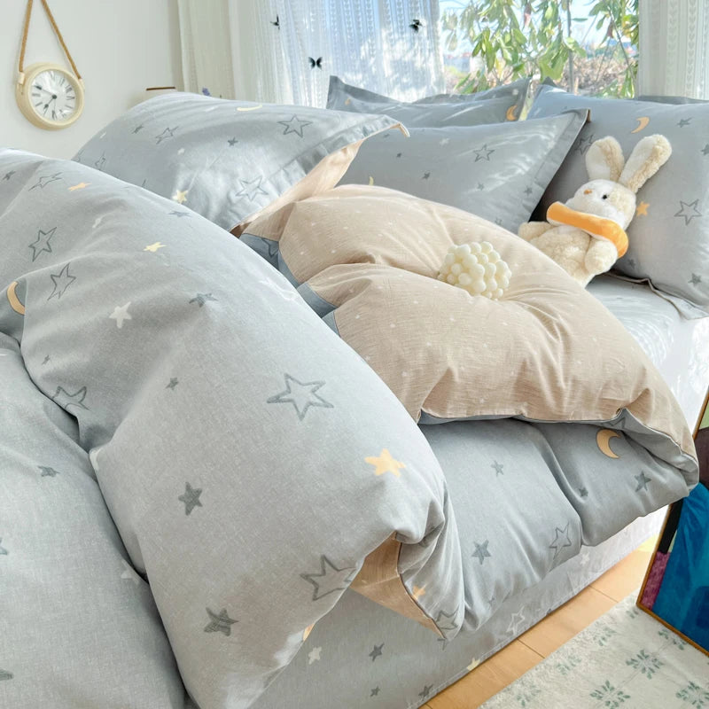 100% Cotton Duvet Cover Set, High Quality Comfort Bedding Set