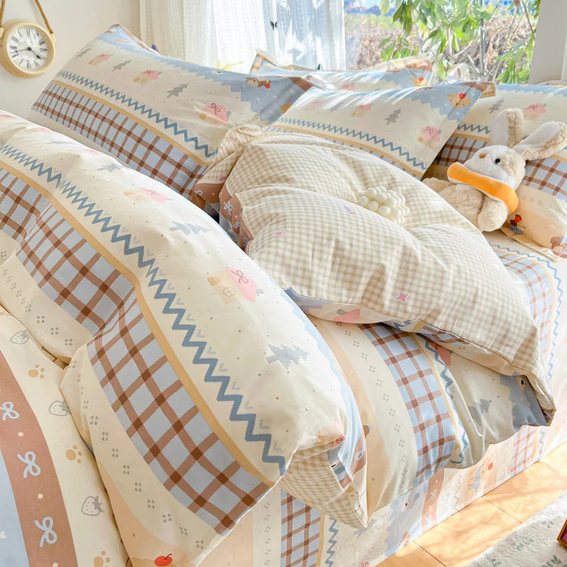 100% Cotton Duvet Cover Set, High Quality Comfort Bedding Set