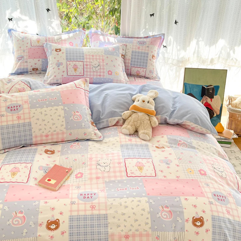 100% Cotton Duvet Cover Set, High Quality Comfort Bedding Set