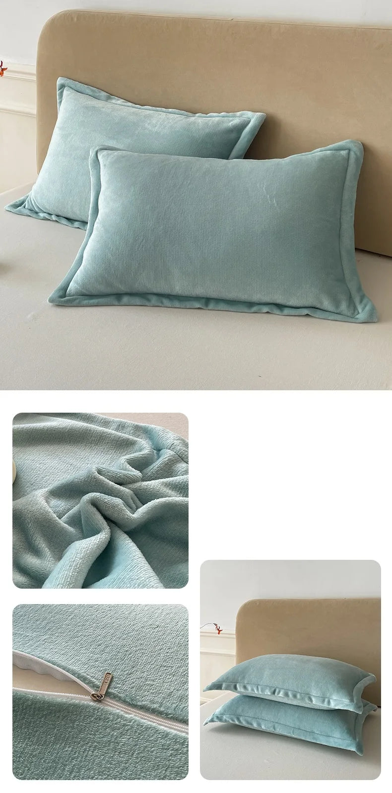 Solid Color Pillows Cover Velvet Warm Pillow Cases