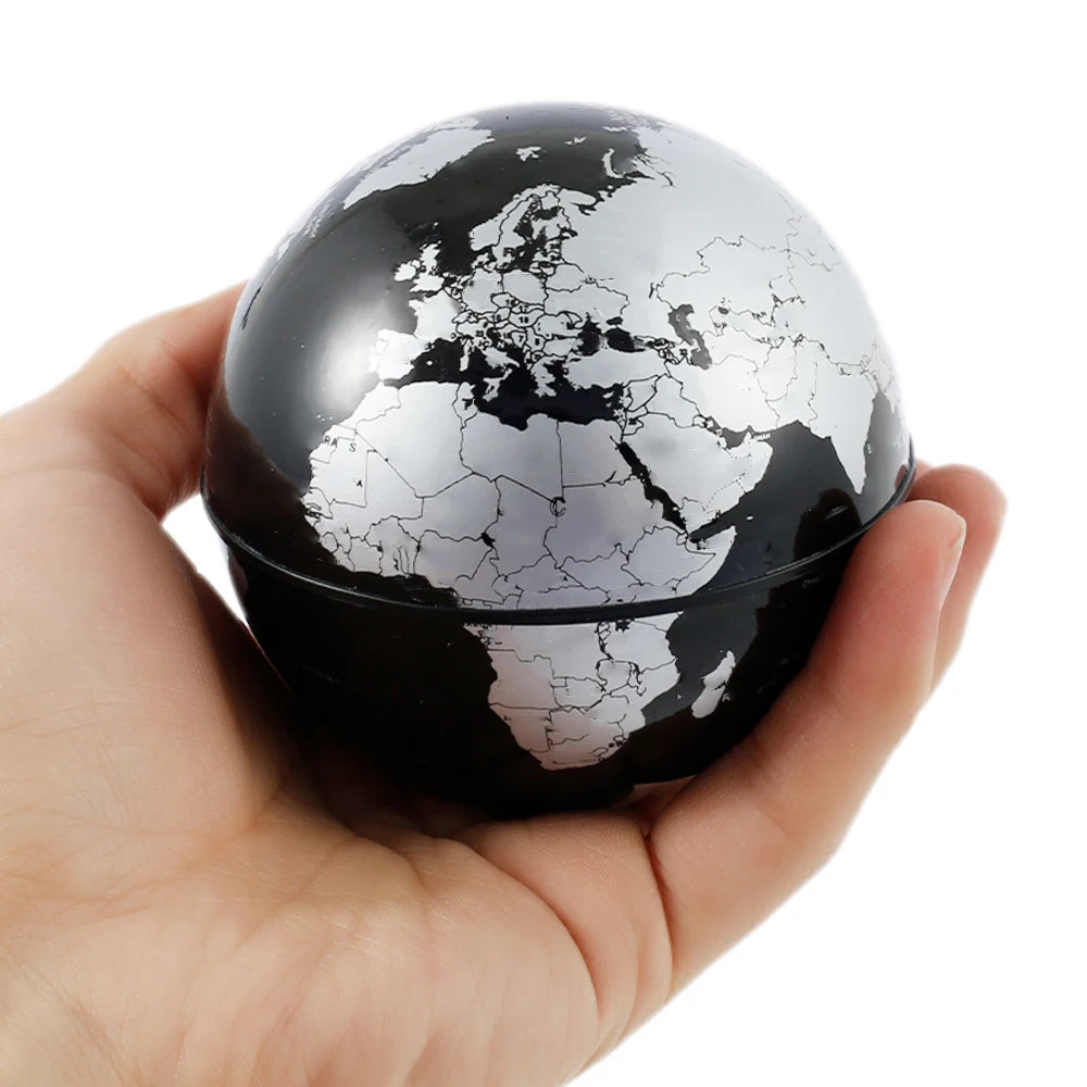 Floating Globe Levitating World Map Rotating Ornament LED Lamp for Bedside