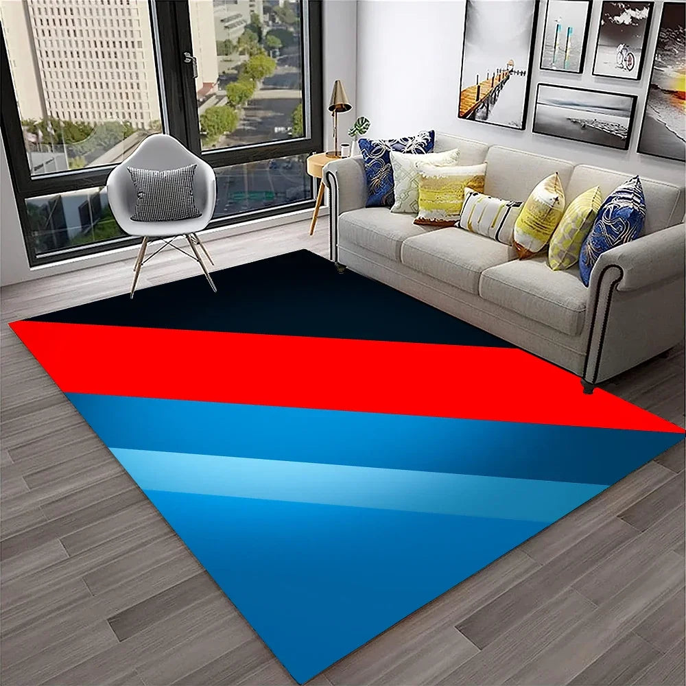 Sports Car Racing Carpet Rug for Living Room, Bedroom, Playroom, Sofa Doormat Decor,