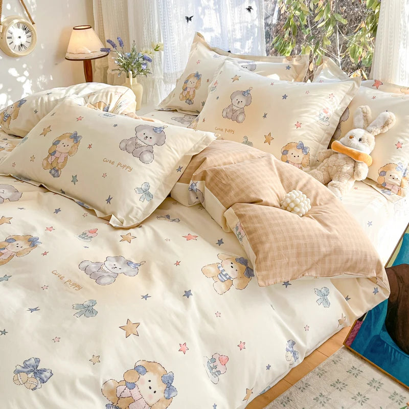 100% Cotton Duvet Cover Set, High Quality Comfort Bedding Set