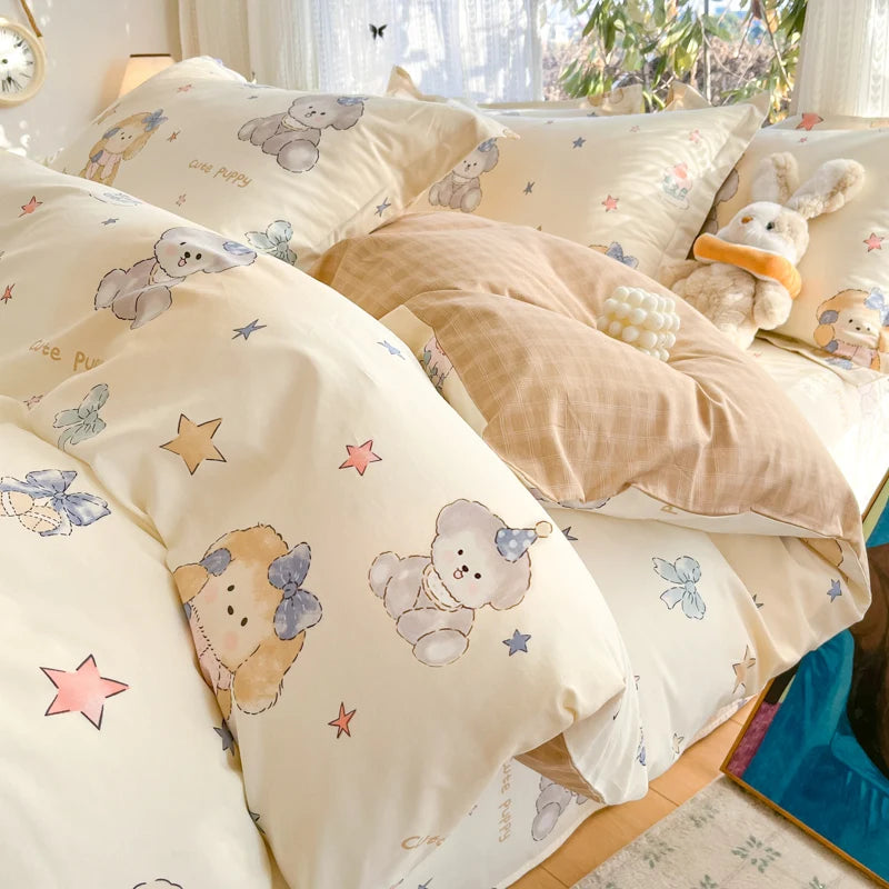100% Cotton Duvet Cover Set, High Quality Comfort Bedding Set