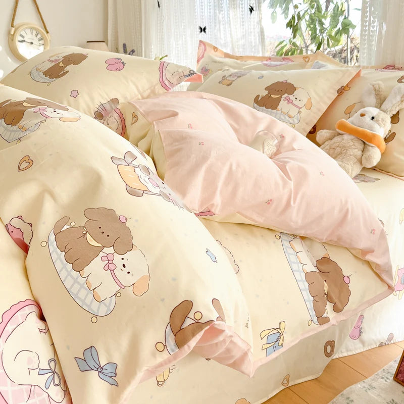 100% Cotton Duvet Cover Set, High Quality Comfort Bedding Set