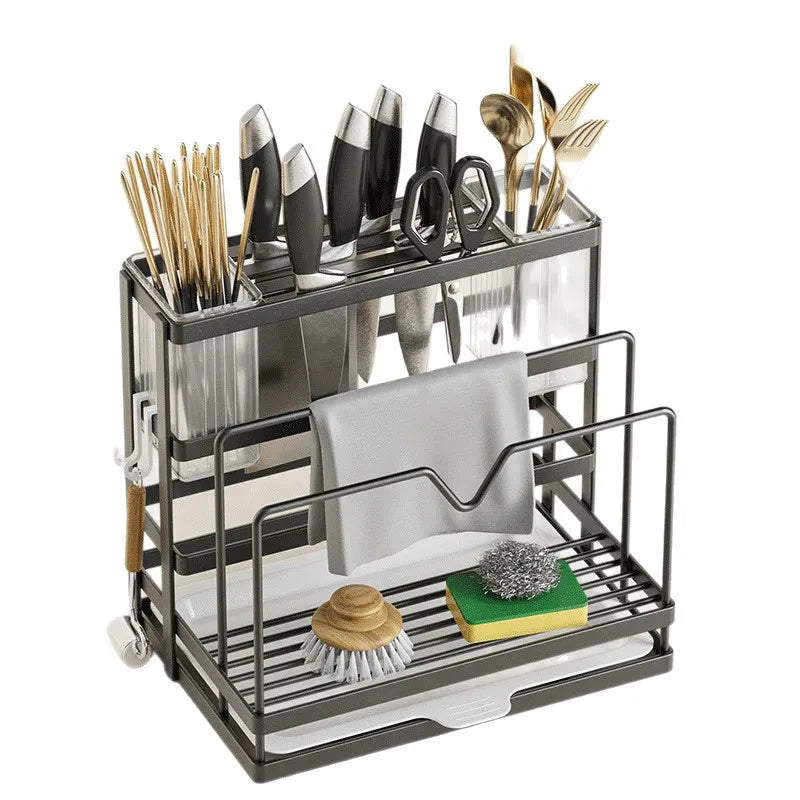Kitchen knife holder, chopstick cage, storage rack, household multifunctional countertop,