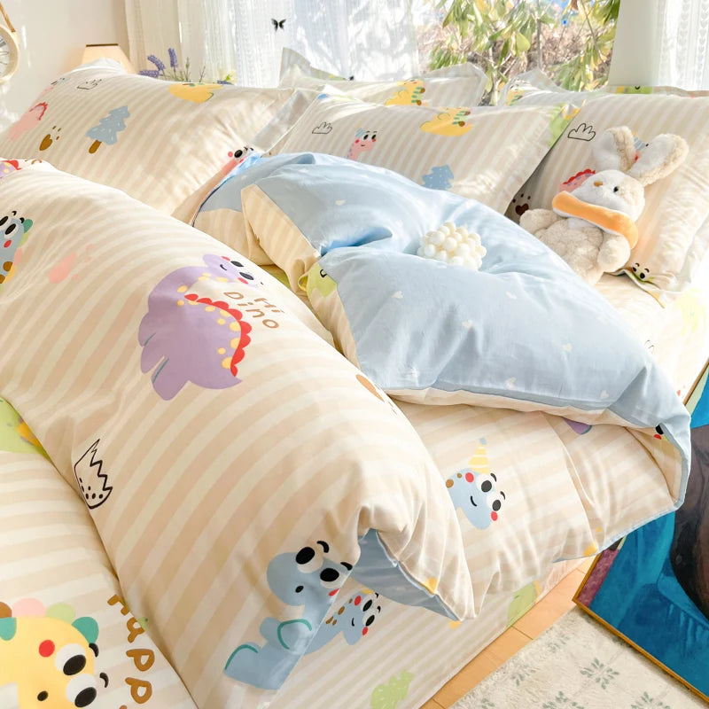 100% Cotton Duvet Cover Set, High Quality Comfort Bedding Set