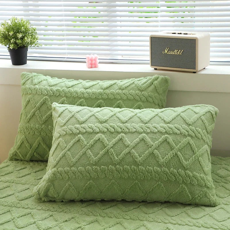 2pcs Pillowcase  Velvet Pillow Cover