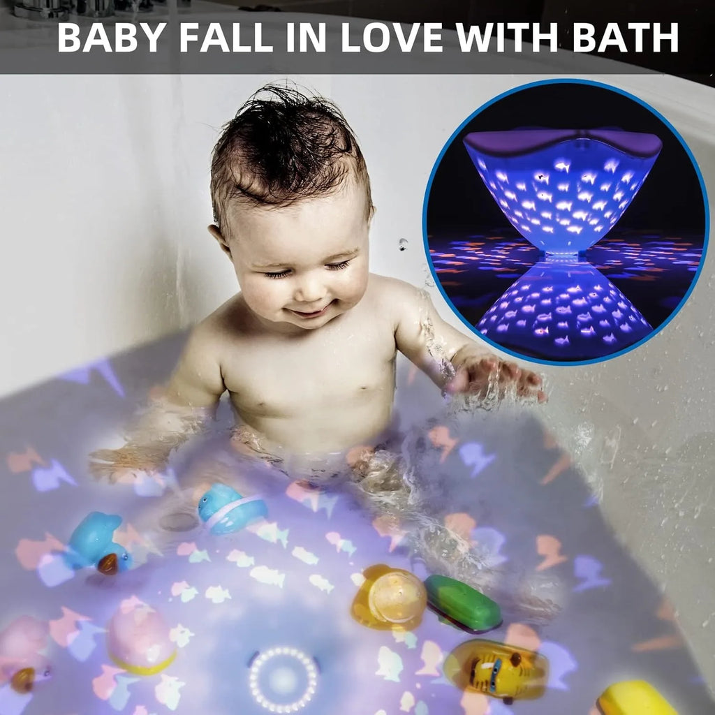 Colorful Fish Pattern Bathtub Floating Light - Ideal for Bathroom, Aquariums & Parties! Waterproof