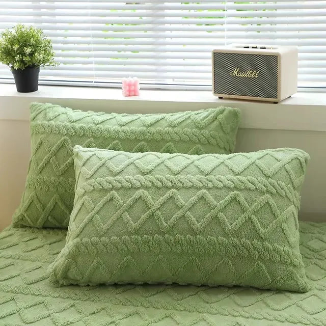 2pcs Pillowcase  Velvet Pillow Cover