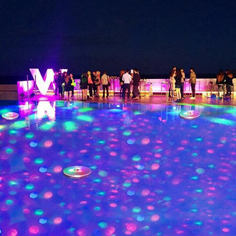Floating LED Pool Light With Colorful Diamond Shaped Waterproof RGB Light