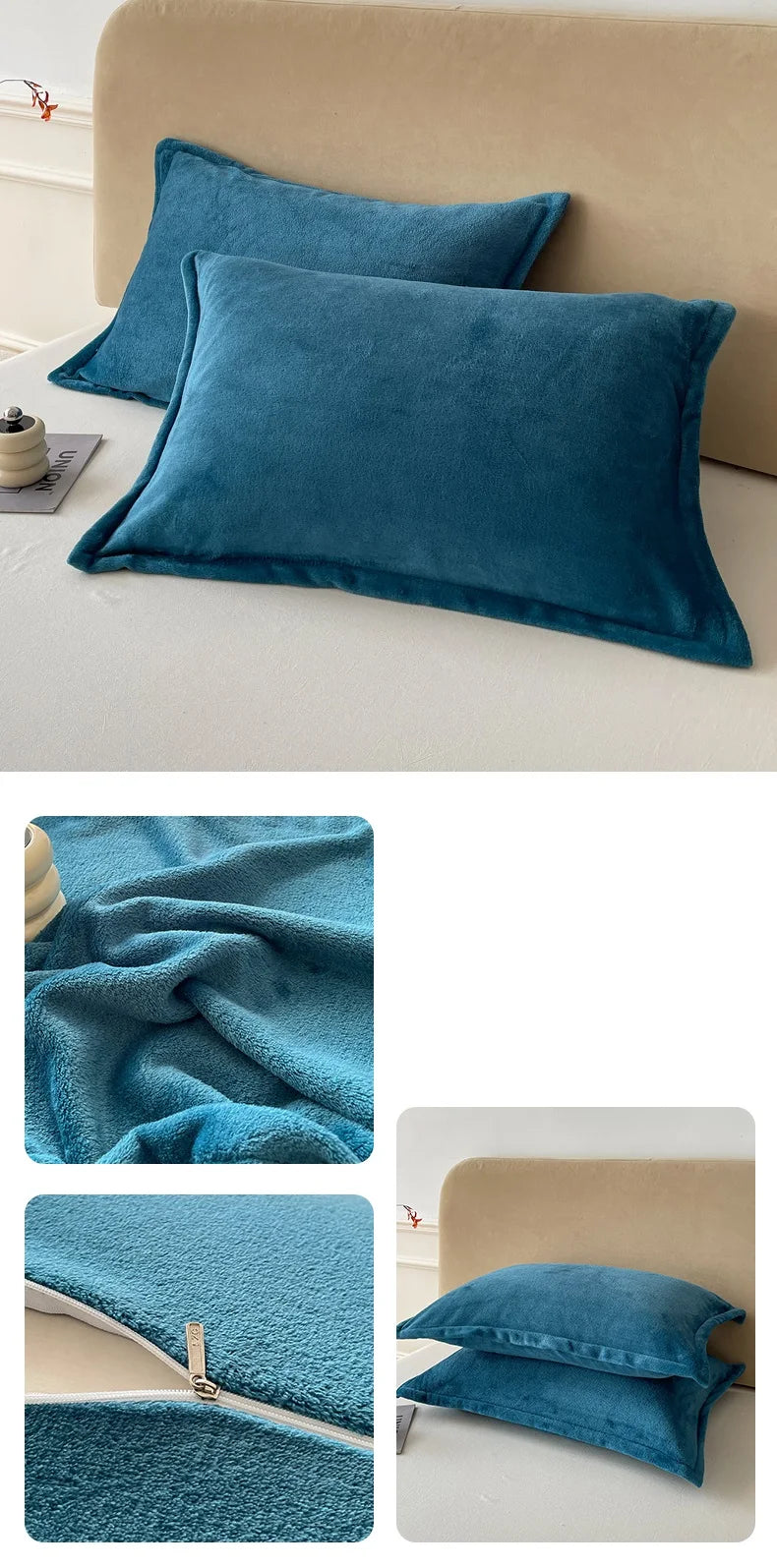 Solid Color Pillows Cover Velvet Warm Pillow Cases