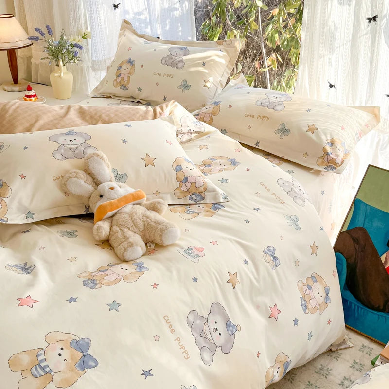 100% Cotton Duvet Cover Set, High Quality Comfort Bedding Set