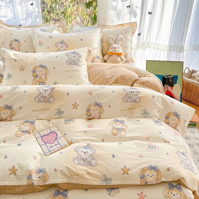 100% Cotton Duvet Cover Set, High Quality Comfort Bedding Set
