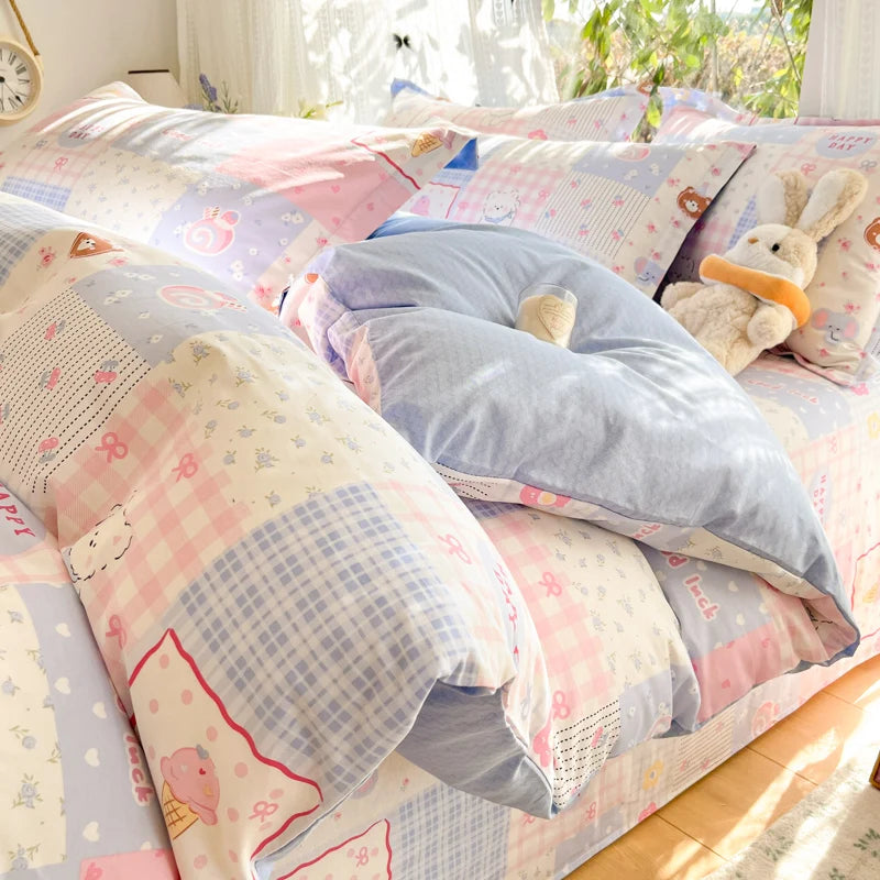 100% Cotton Duvet Cover Set, High Quality Comfort Bedding Set