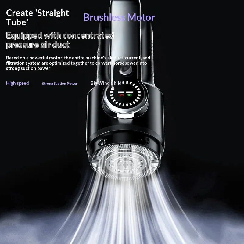Car vacuum cleaner wireless one-button dust dump high-power portable