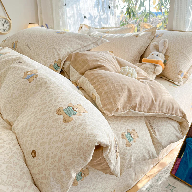 100% Cotton Duvet Cover Set, High Quality Comfort Bedding Set