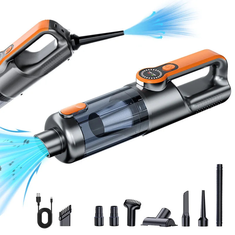 Car vacuum cleaner wireless one-button dust dump high-power portable