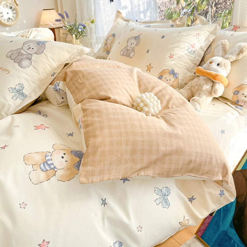 100% Cotton Duvet Cover Set, High Quality Comfort Bedding Set