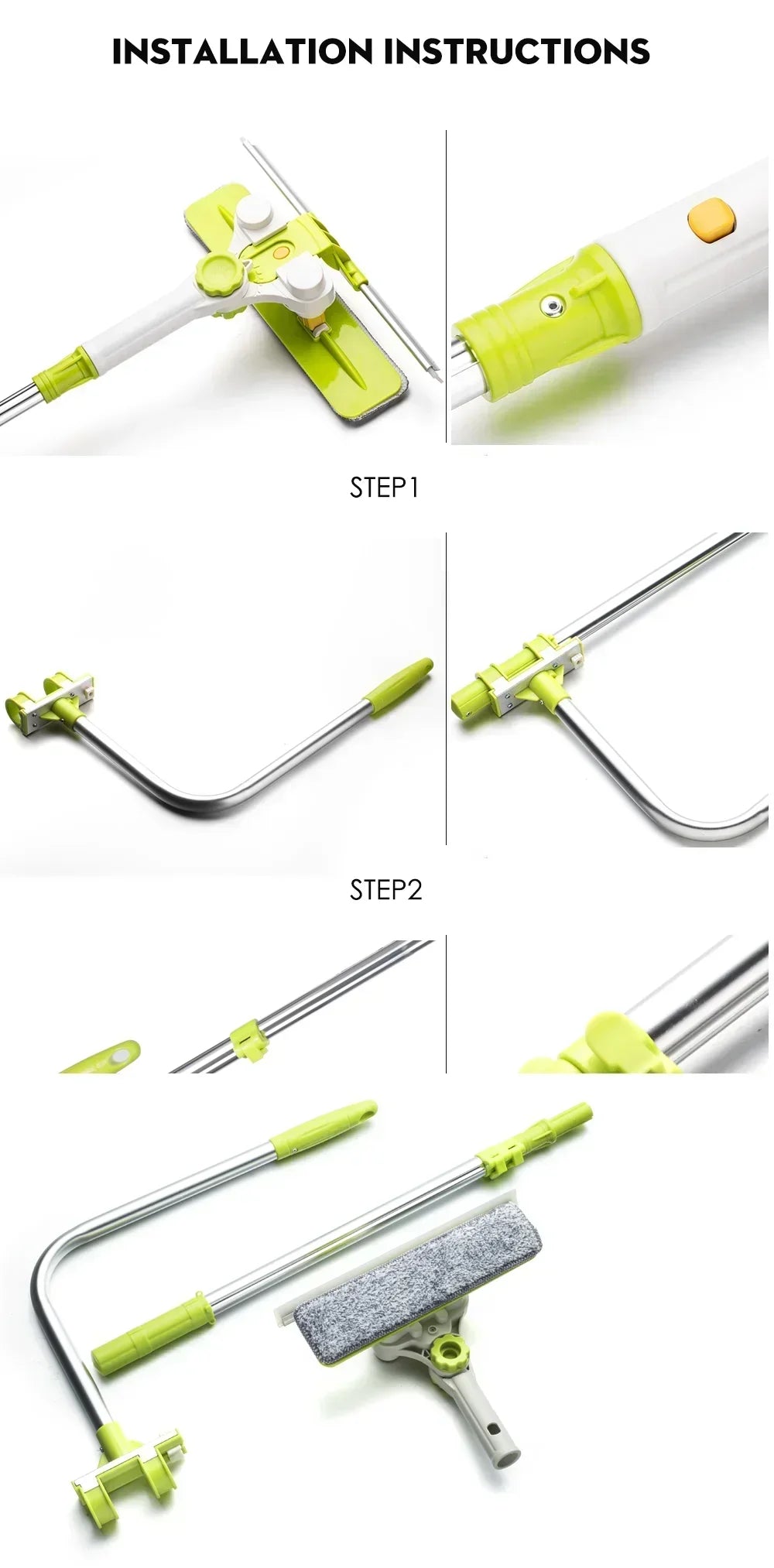 Hot Upgraded Telescopic High-rise Glass Cleaner Brush for Washing Window Dust