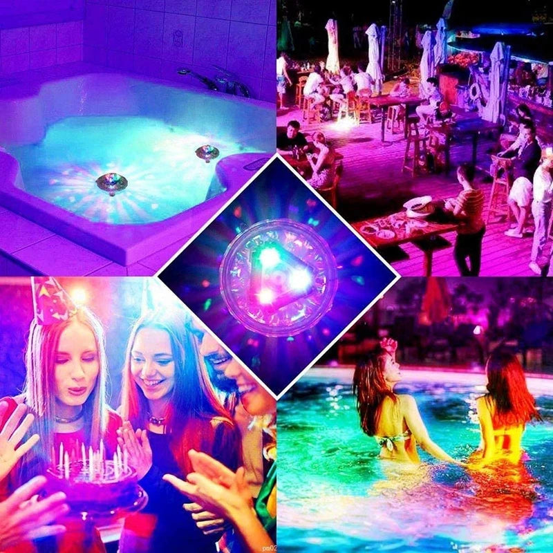 Floating LED Pool Light With Colorful Diamond Shaped Waterproof RGB Light