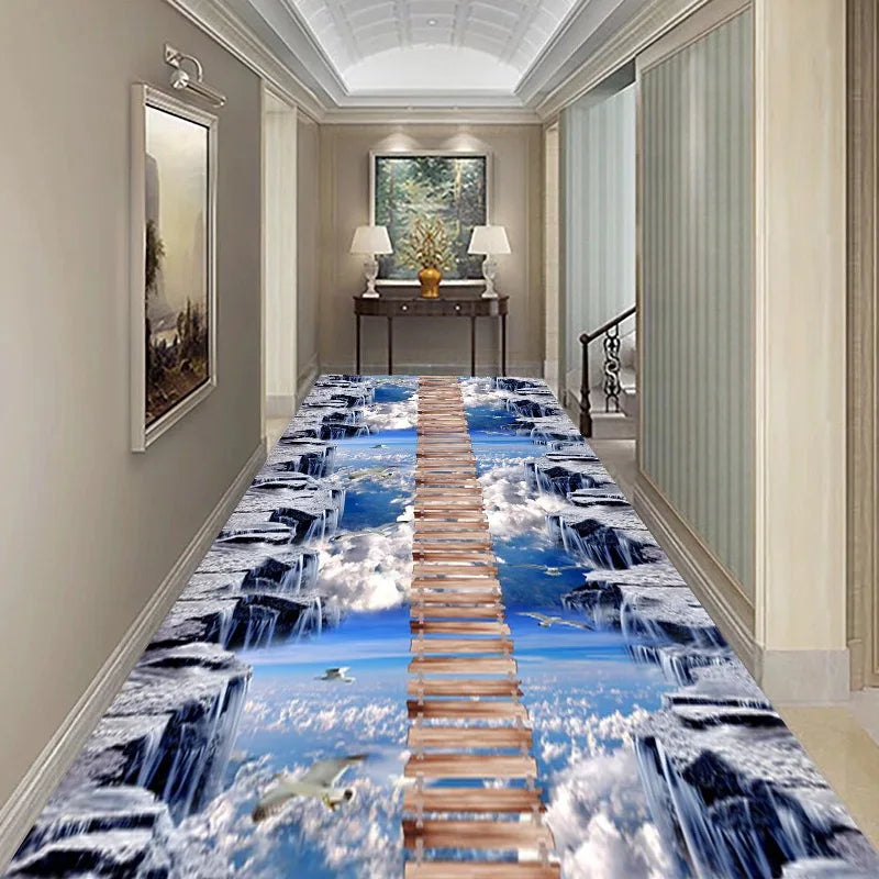 Tatami Rug 3D Carpets for Living Room Funny Adventure Floor Area Rugs for Kids