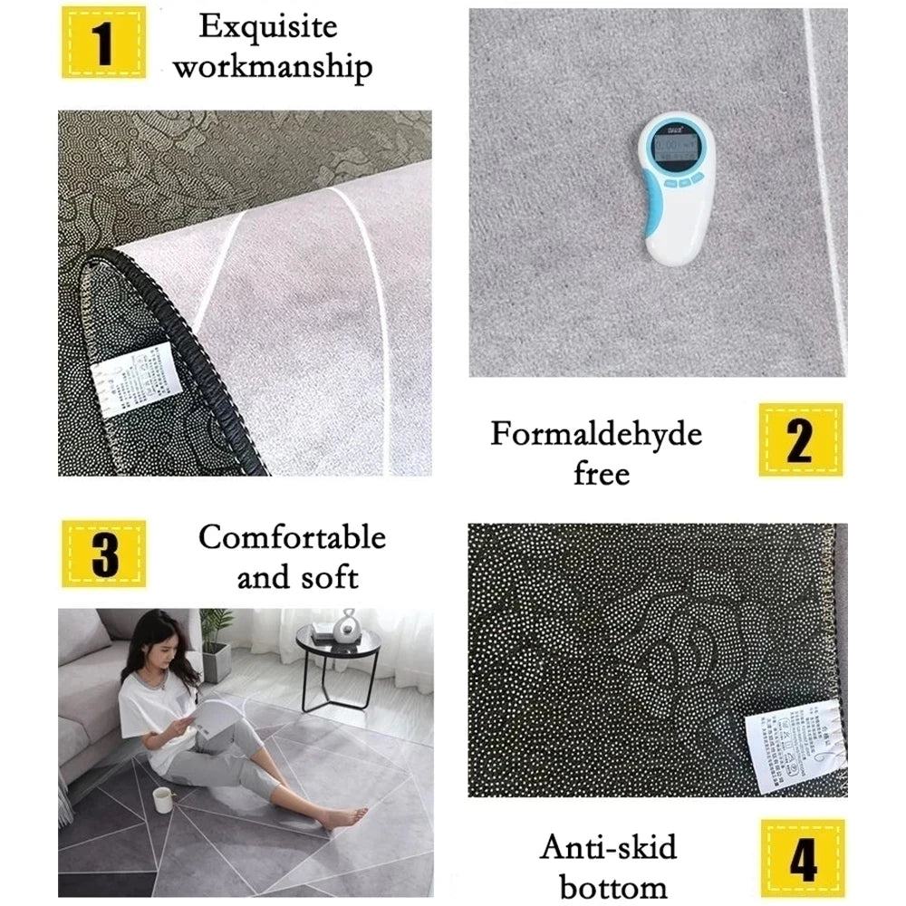 Tatami Rug 3D Carpets for Living Room Funny Adventure Floor Area Rugs for Kids