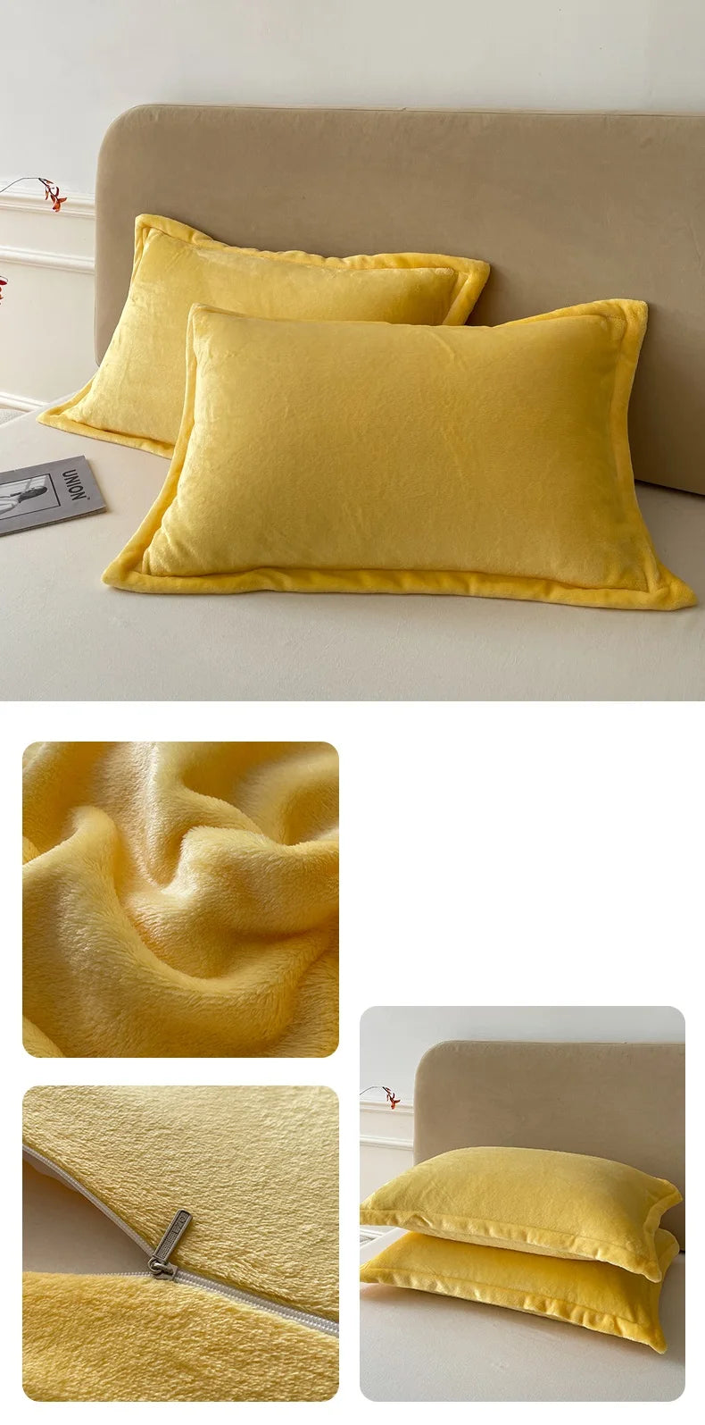 Solid Color Pillows Cover Velvet Warm Pillow Cases