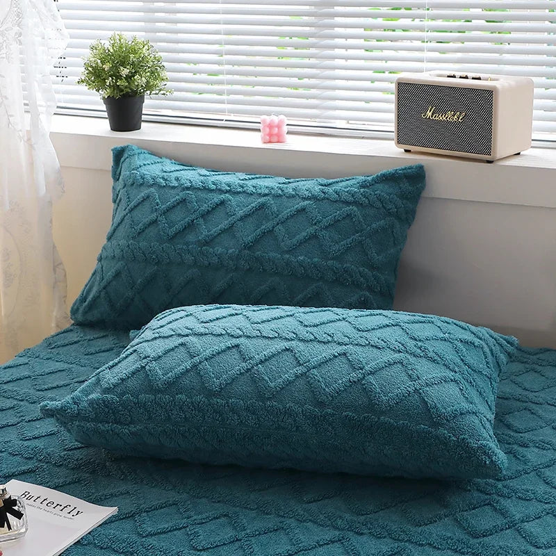 2pcs Pillowcase  Velvet Pillow Cover