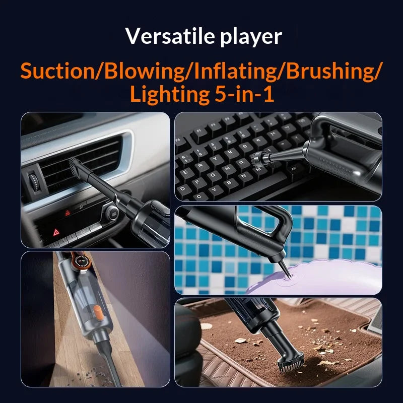 Car vacuum cleaner wireless one-button dust dump high-power portable