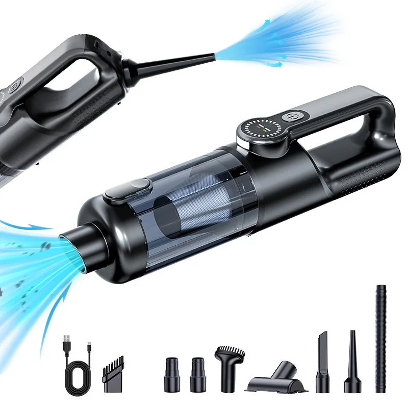 Car vacuum cleaner wireless one-button dust dump high-power portable
