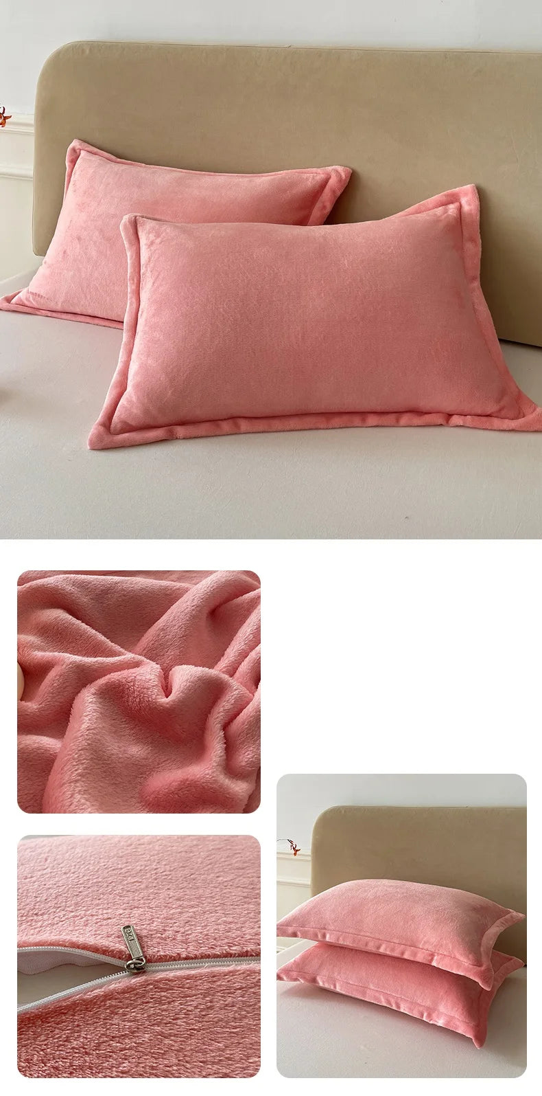 Solid Color Pillows Cover Velvet Warm Pillow Cases