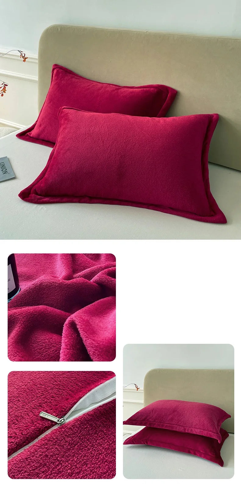Solid Color Pillows Cover Velvet Warm Pillow Cases
